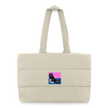 aigle - Sac shopping matelassé - blanc naturel - Devant