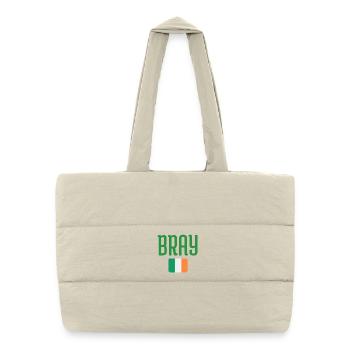 Bray Ireland Flag - Puffer Shopping Bag - natural - Front