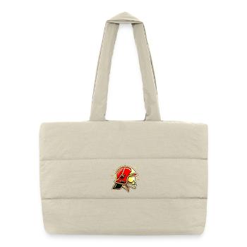 Firefighter helmet - Puffer Shopping Bag - natural - Front