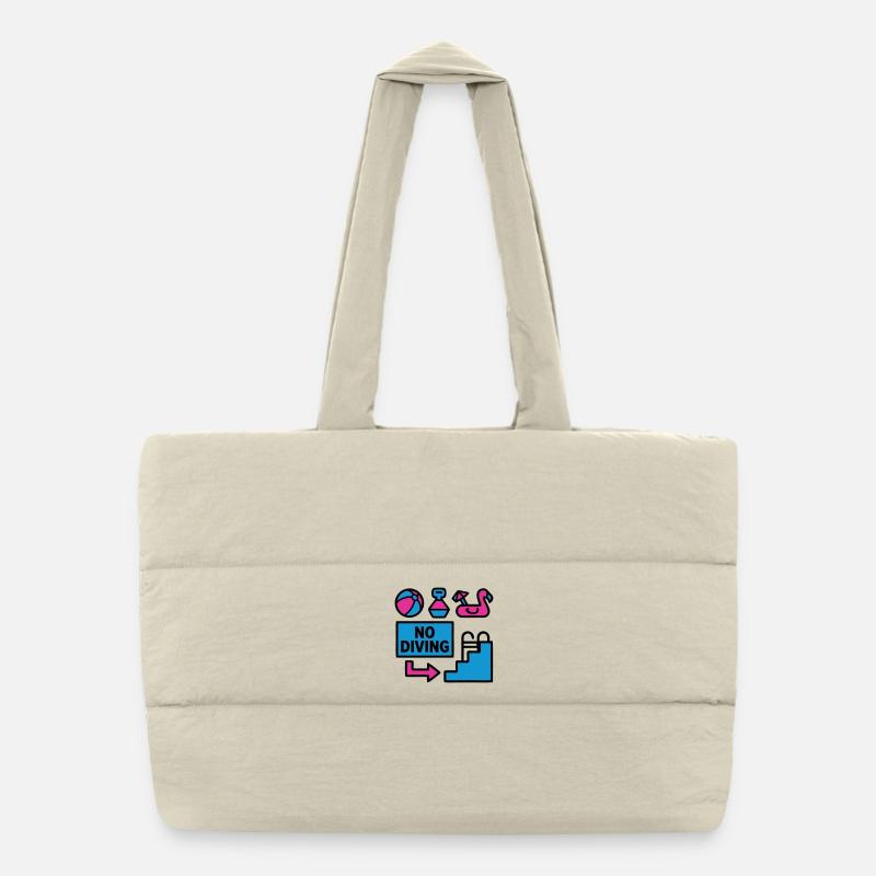 Pool Party Set Summer 90s Puffer Shopping Bag