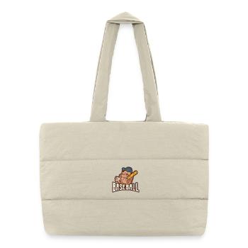 Rogue Batter Baseball Mascot - Puffer Shopping Bag - natural - Front