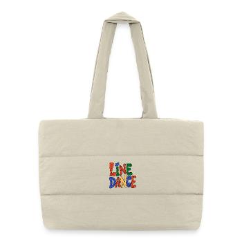 Ambiances de danse en ligne - Sac shopping matelassé - blanc naturel - Devant