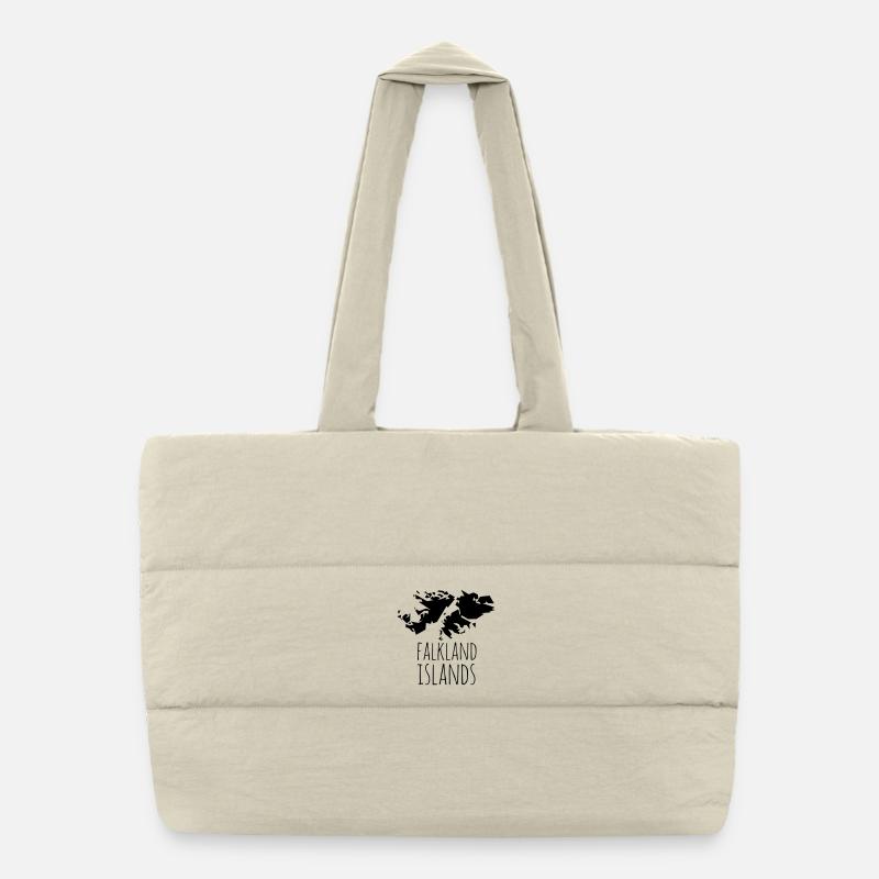 Falkland Islands Puffer Shopping Bag