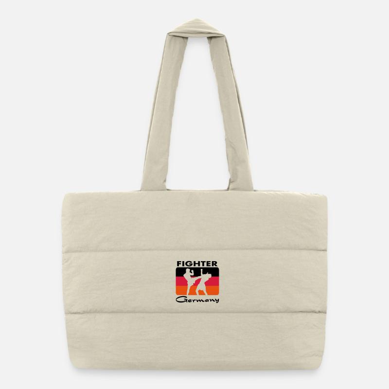 fighter germany Puffer-Einkaufstasche