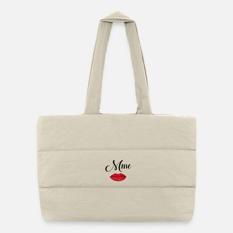Mrs. Diamond Mouth Puffer Shopping Bag