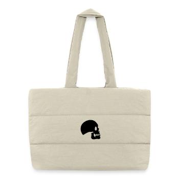 Crâne ou crâne pour un drapeau. - Sac shopping matelassé - blanc naturel - Devant