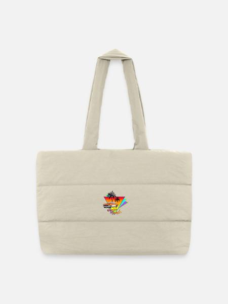 Venice Beach - Sac shopping matelassé - blanc naturel
