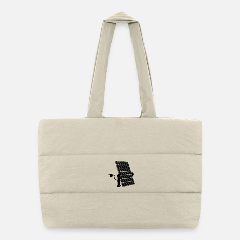 Solarpanel mit Stecker Puffer-Einkaufstasche