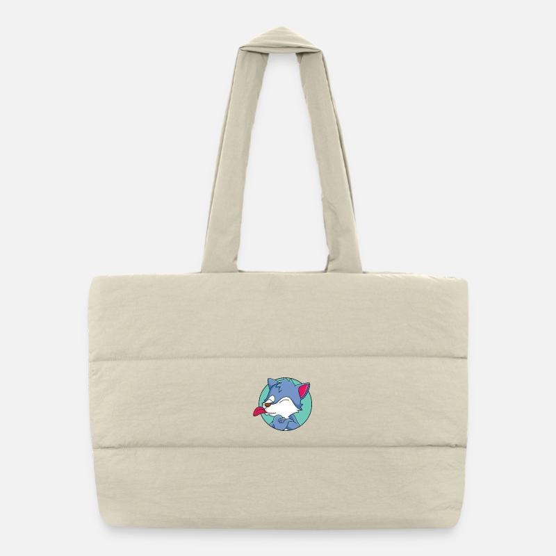 Cheeky little wolf Puffer Shopping Bag