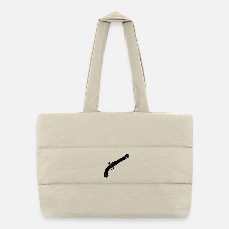 Pirate pistol Puffer Shopping Bag