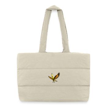Cockatiel (21) - Puffer Shopping Bag - natural - Front