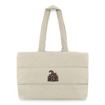 Gnome - Sac shopping matelassé - blanc naturel - Devant