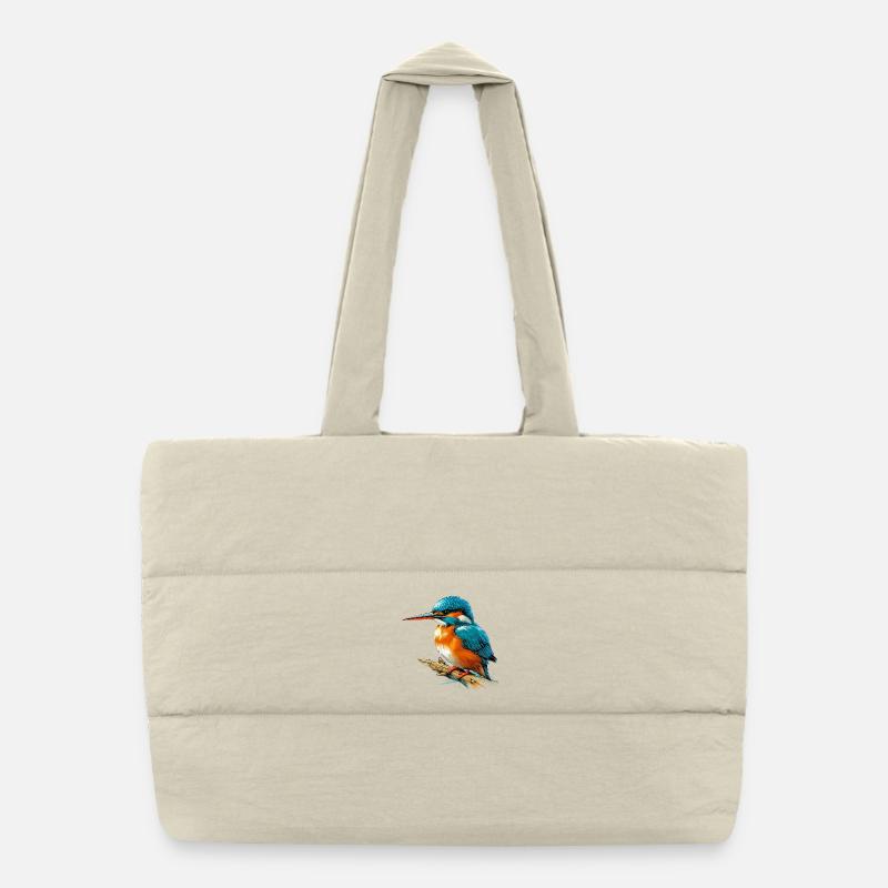 Martin-pêcheur Sac shopping matelassé
