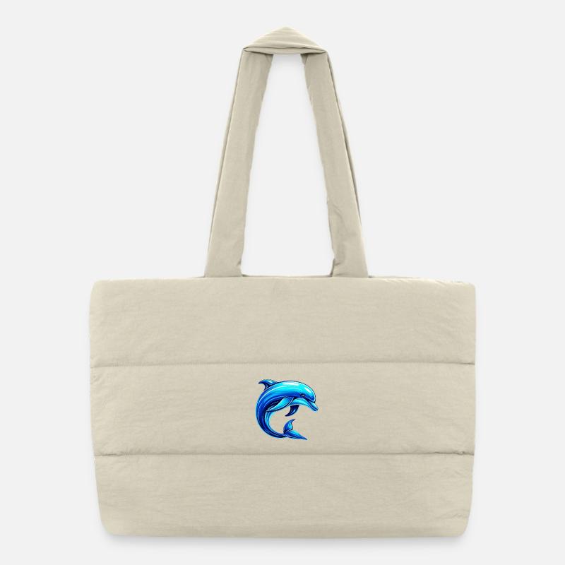 Dolphin Puffer Shopping Bag