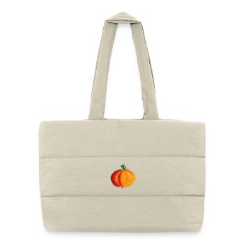 pumpkin - Puffer Shopping Bag - natural - Front
