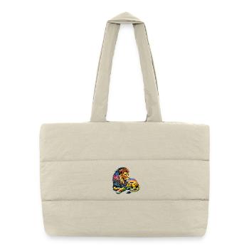 Lion - Puffer Shopping Bag - natural - Front