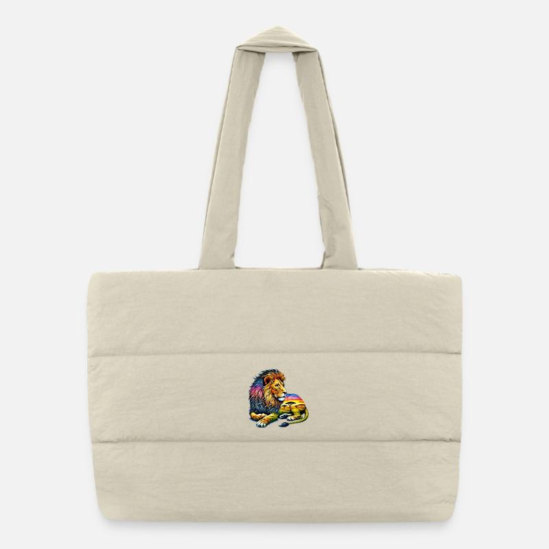 Löwe Puffer-Einkaufstasche