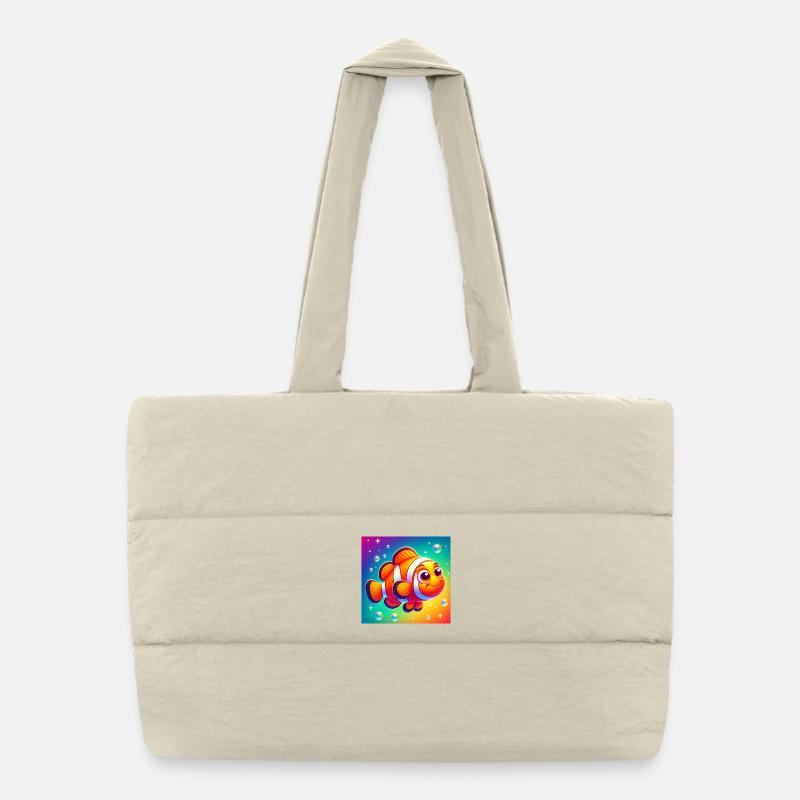 Poisson-clown Sac shopping matelassé
