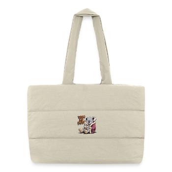Team No Sleep Koala - Puffer Shopping Bag - natural - Front