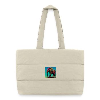 elephant - Puffer Shopping Bag - natural - Front