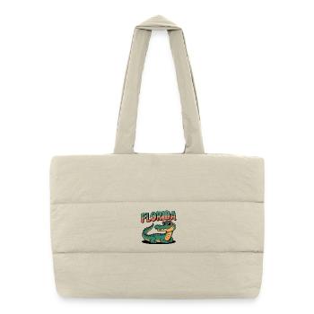 Florida Alligator - Puffer Shopping Bag - natural - Front