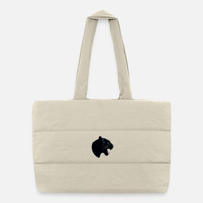 Panthère noire Sac shopping matelassé