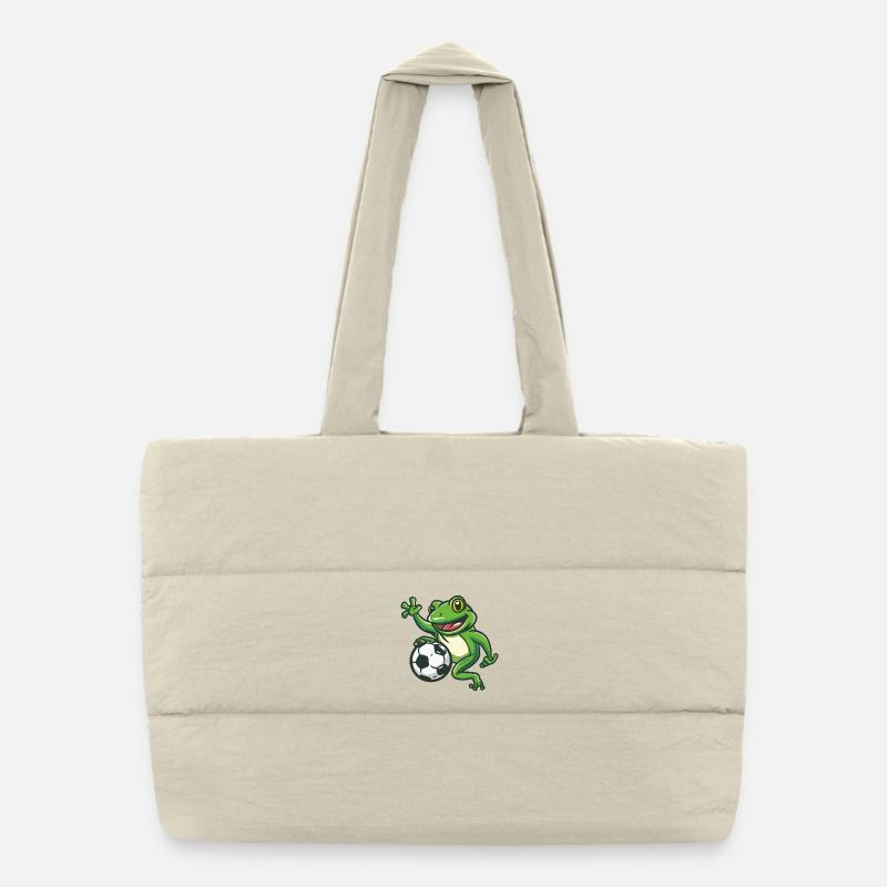 Frog Football Sac shopping matelassé
