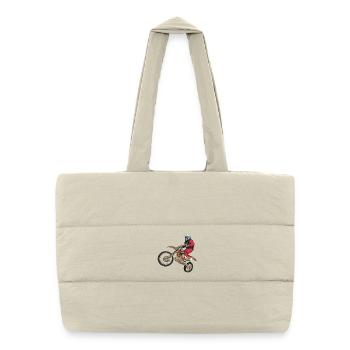 Motard tout-terrain - Sac shopping matelassé - blanc naturel - Devant