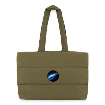 Astronomie Comète Spatiale Queue en Ligne - Sac shopping matelassé - safari green - Devant