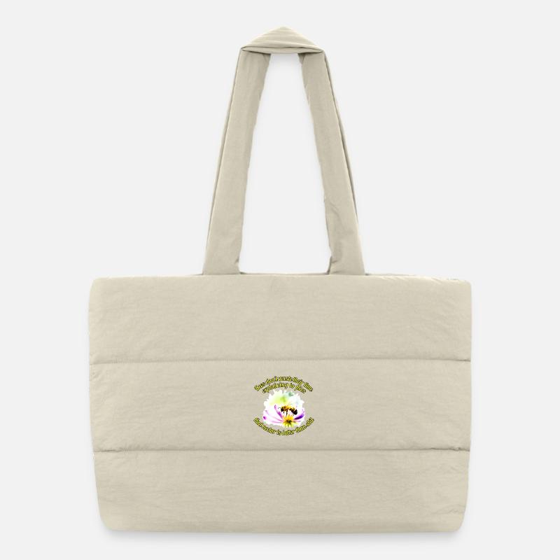 Abeilles et mouches Sac shopping matelassé
