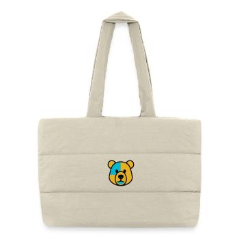 Cute Bear - Puffer Shopping Bag - natural - Front