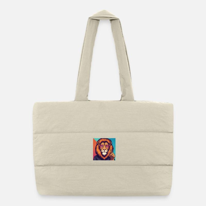 Frankensteen: The Wise King - Pop Art Puffer-Einkaufstasche