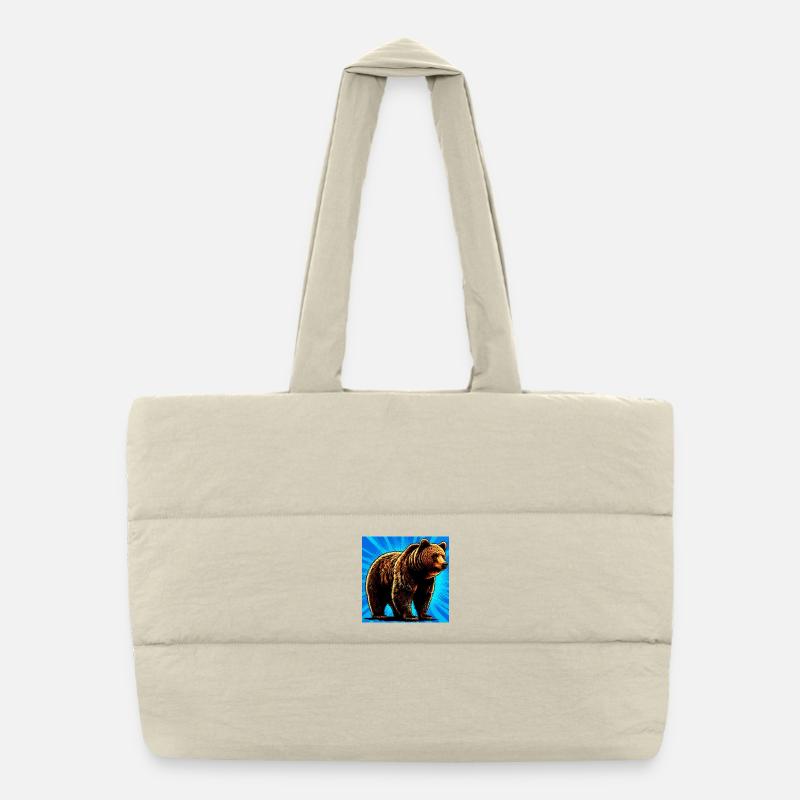 bear Puffer Shopping Bag