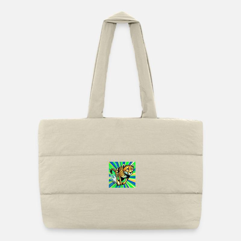 guépard Sac shopping matelassé