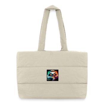 sloth - Puffer Shopping Bag - natural - Front