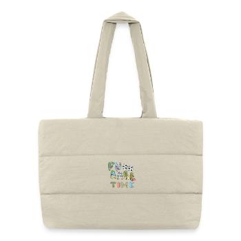 Soccer Time - Puffer Shopping Bag - natural - Front