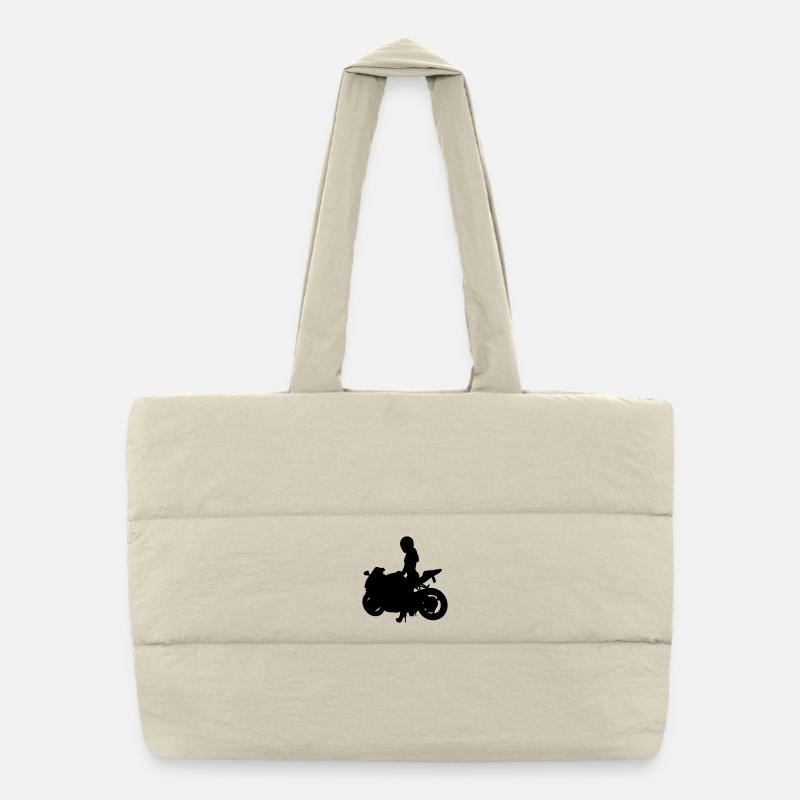 Motorcycle Puffer Shopping Bag