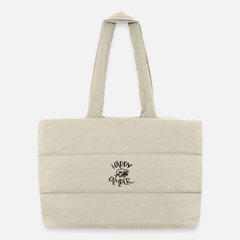 Happy Camper Puffer-Einkaufstasche