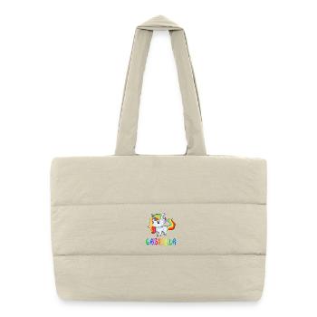 Unicorn Gabriela - Puffer Shopping Bag - natural - Front