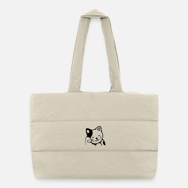 Chat Sac shopping matelassé