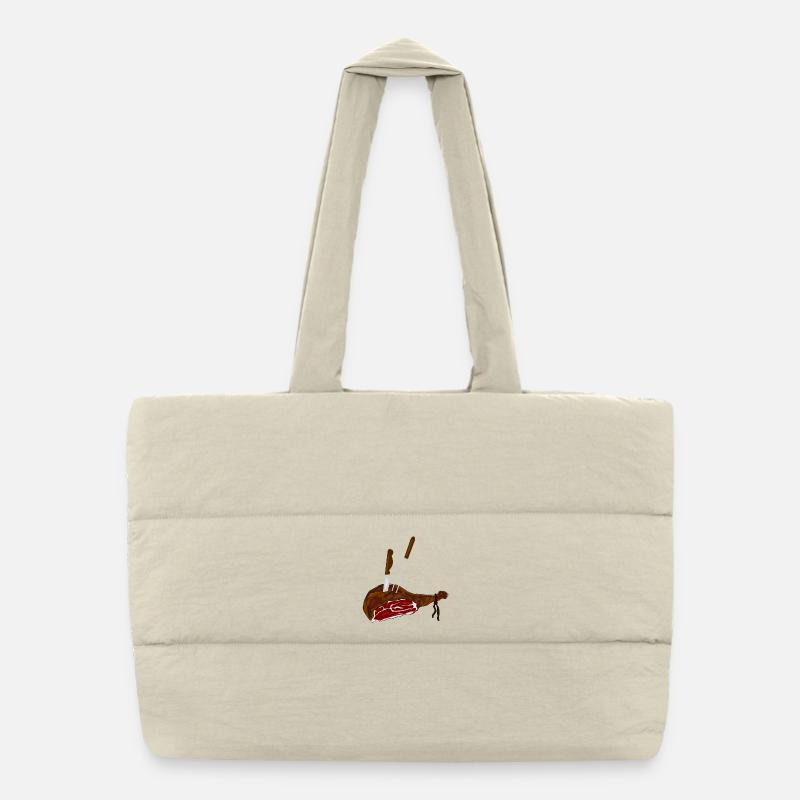 food Puffer Shopping Bag
