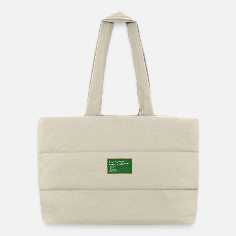 Professeur de vacances professeur de professeur professeur énonciations drôles Sac shopping matelassé
