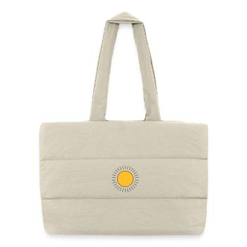 Sonne - Gesteppte Shopping Bag - Naturweiß - Vorne