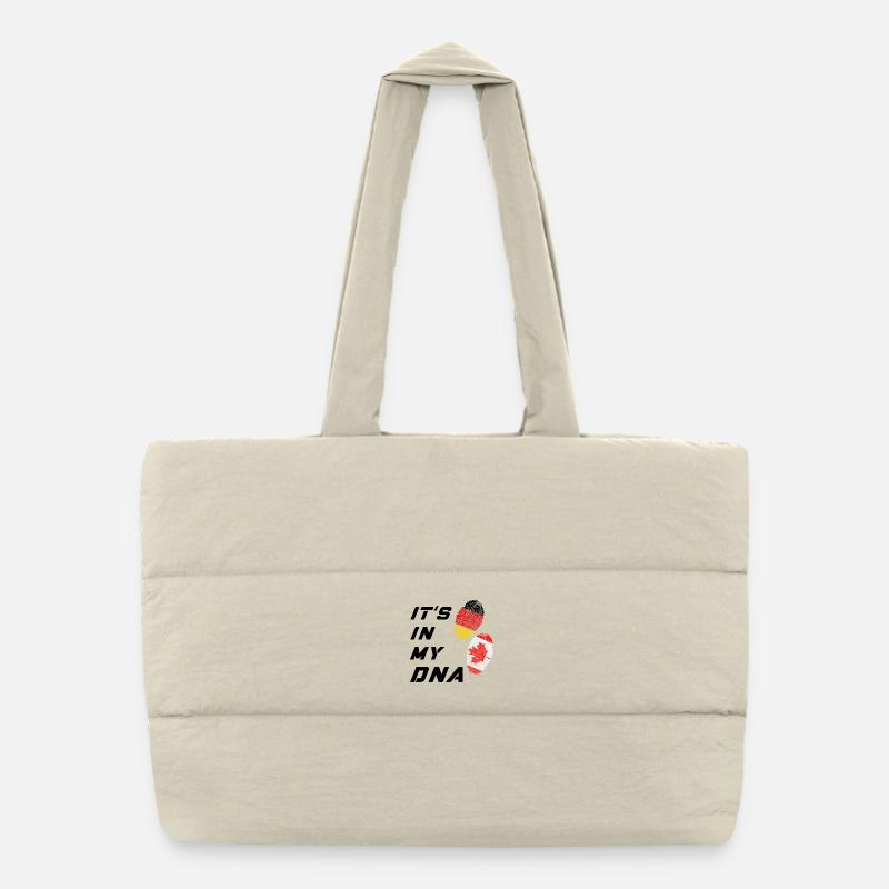 It is in my DNA Germany and Canada Puffer Shopping Bag