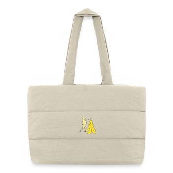 Images drôles de banane - Sac shopping matelassé - blanc naturel - Devant