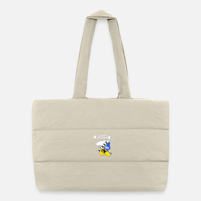 Finistère - Sac shopping matelassé - blanc naturel
