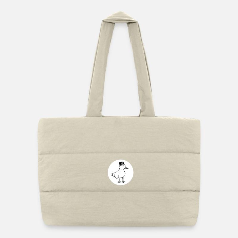 Seagull Anarchy – Vilain Maritime Hipster Art côtier Sac shopping matelassé