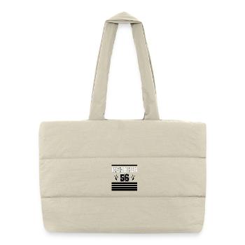 Morbihan - Sac shopping matelassé - blanc naturel - Devant