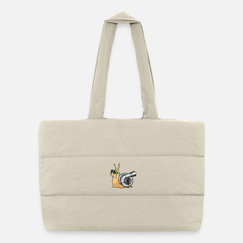 Cool Car Turbocharger Car Lovers Motorists Puffer Shopping Bag