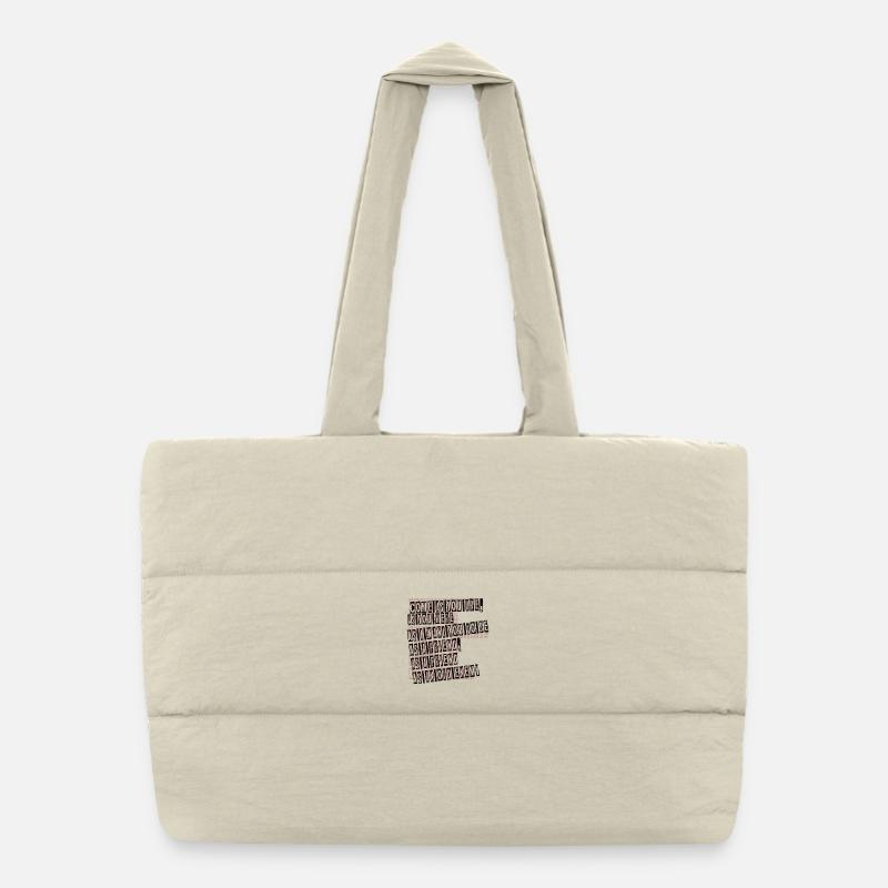 Viens comme tu es Sac shopping matelassé